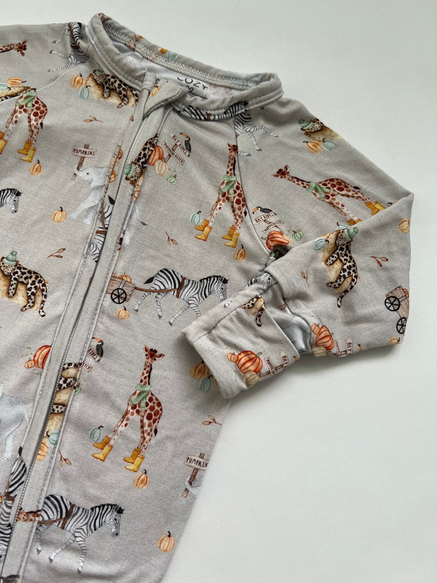 WILD ABOUT FALL DUAL ZIPPER FOOTIE