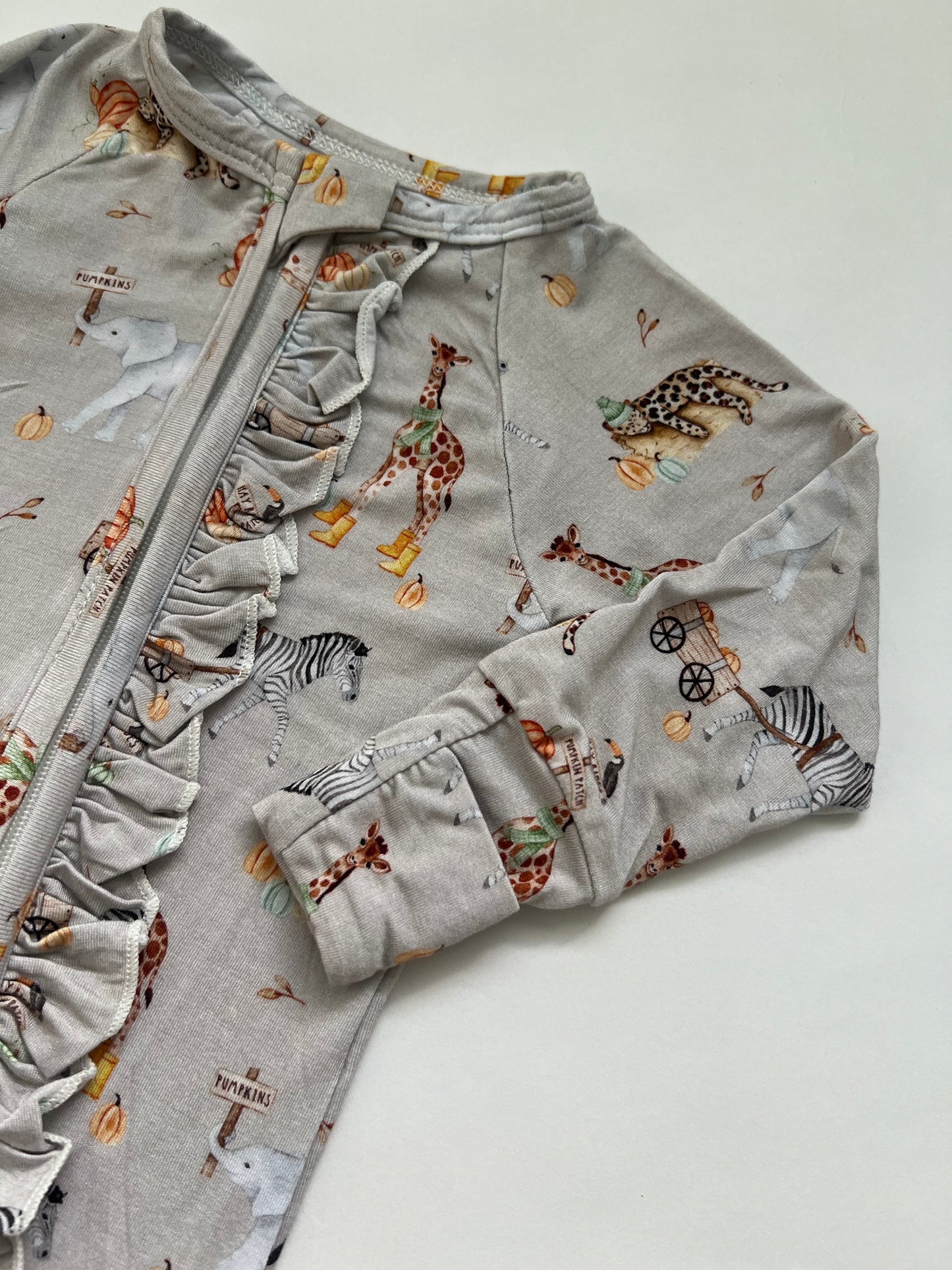 WILD ABOUT FALL DUAL ZIPPER FOOTIE