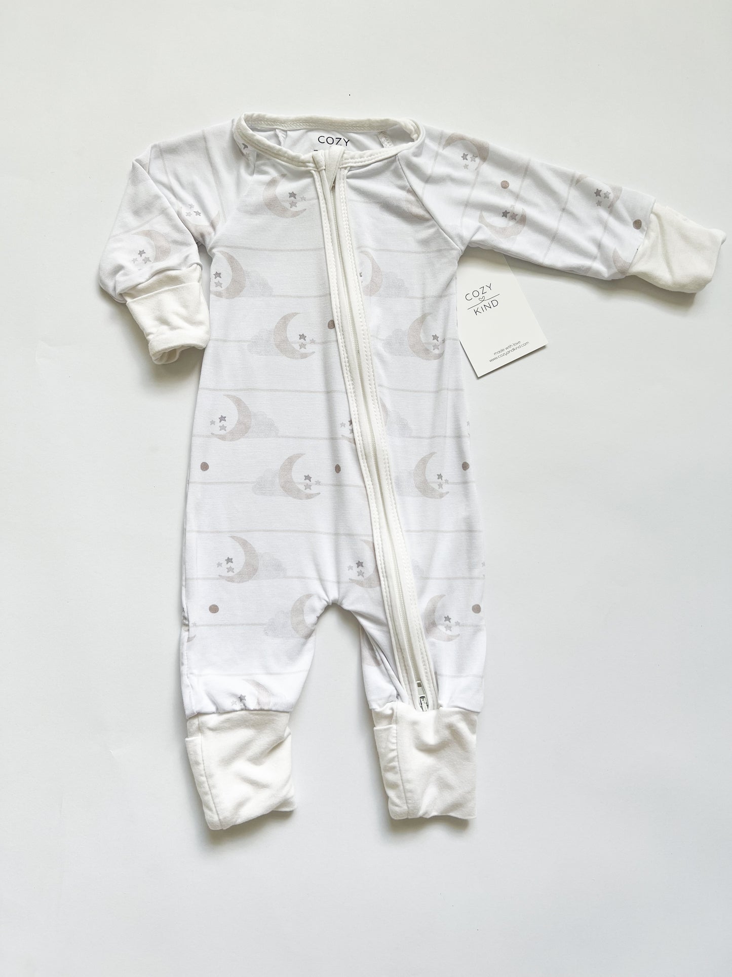 SLEEPY MOON DUAL ZIPPER FOOTIE