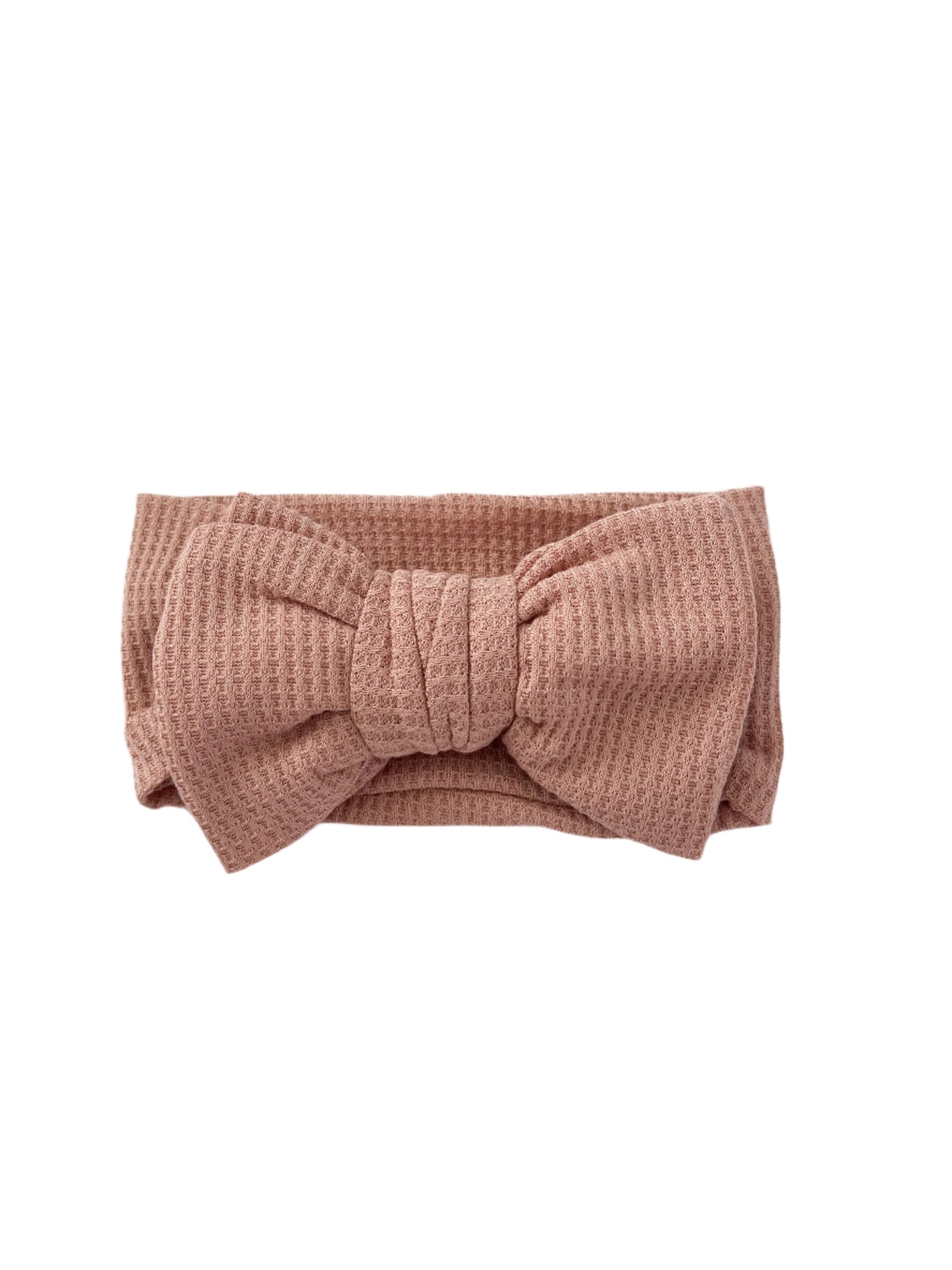 Cozy Rose Waffle Bow