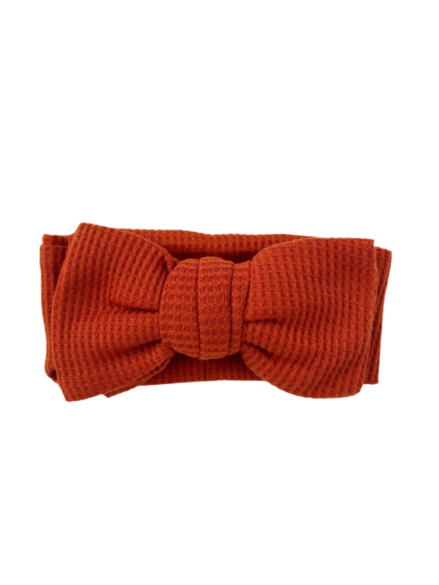 Pumpkin Spice Waffle Bow
