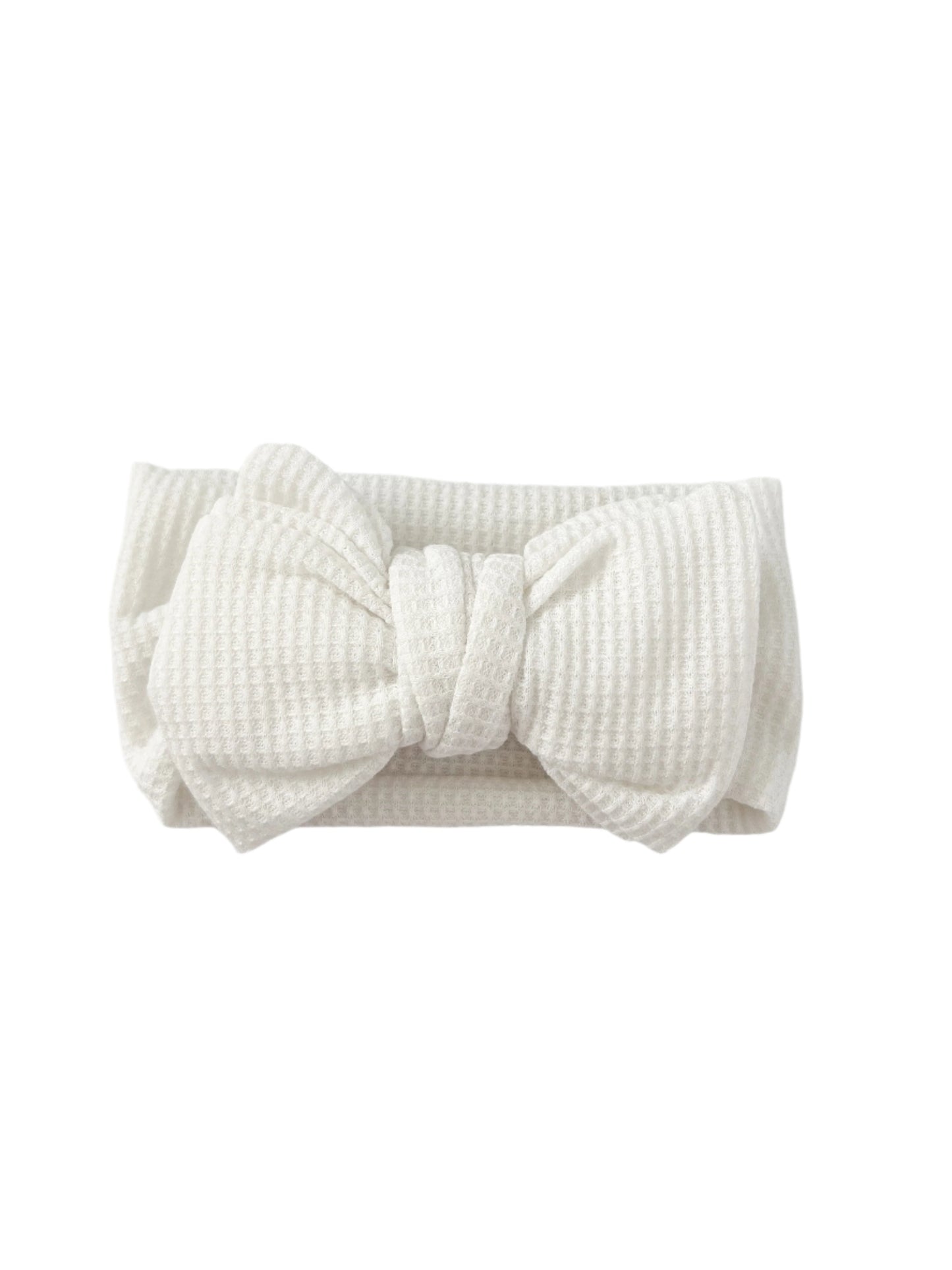 Fluffy Cloud Waffle Bow