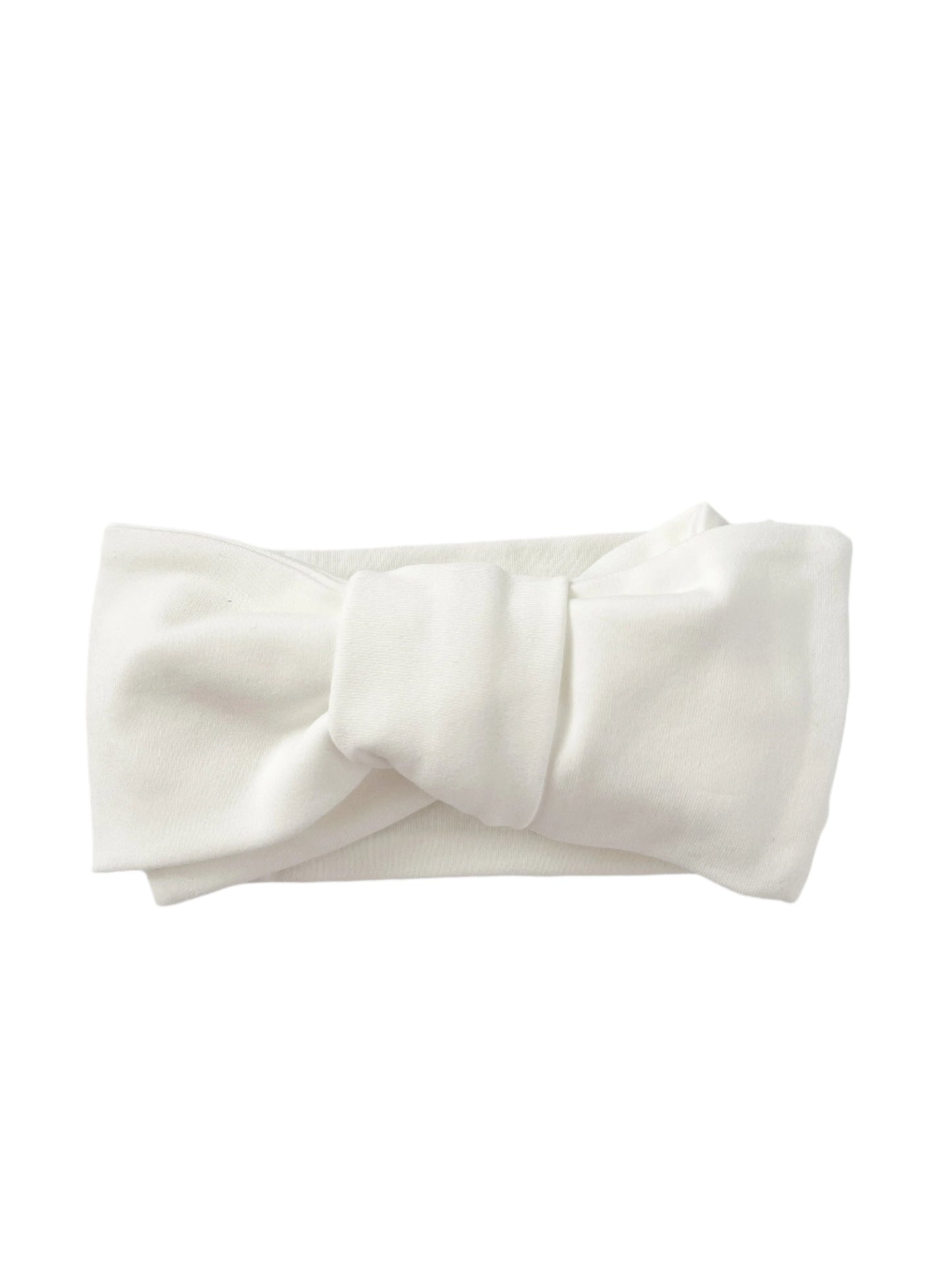 White Organic Cotton Bow
