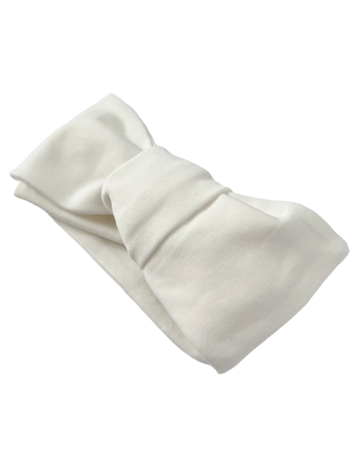 White Organic Cotton Bow
