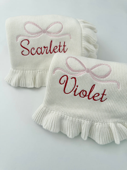 Valentines Special Embroidered Blanket