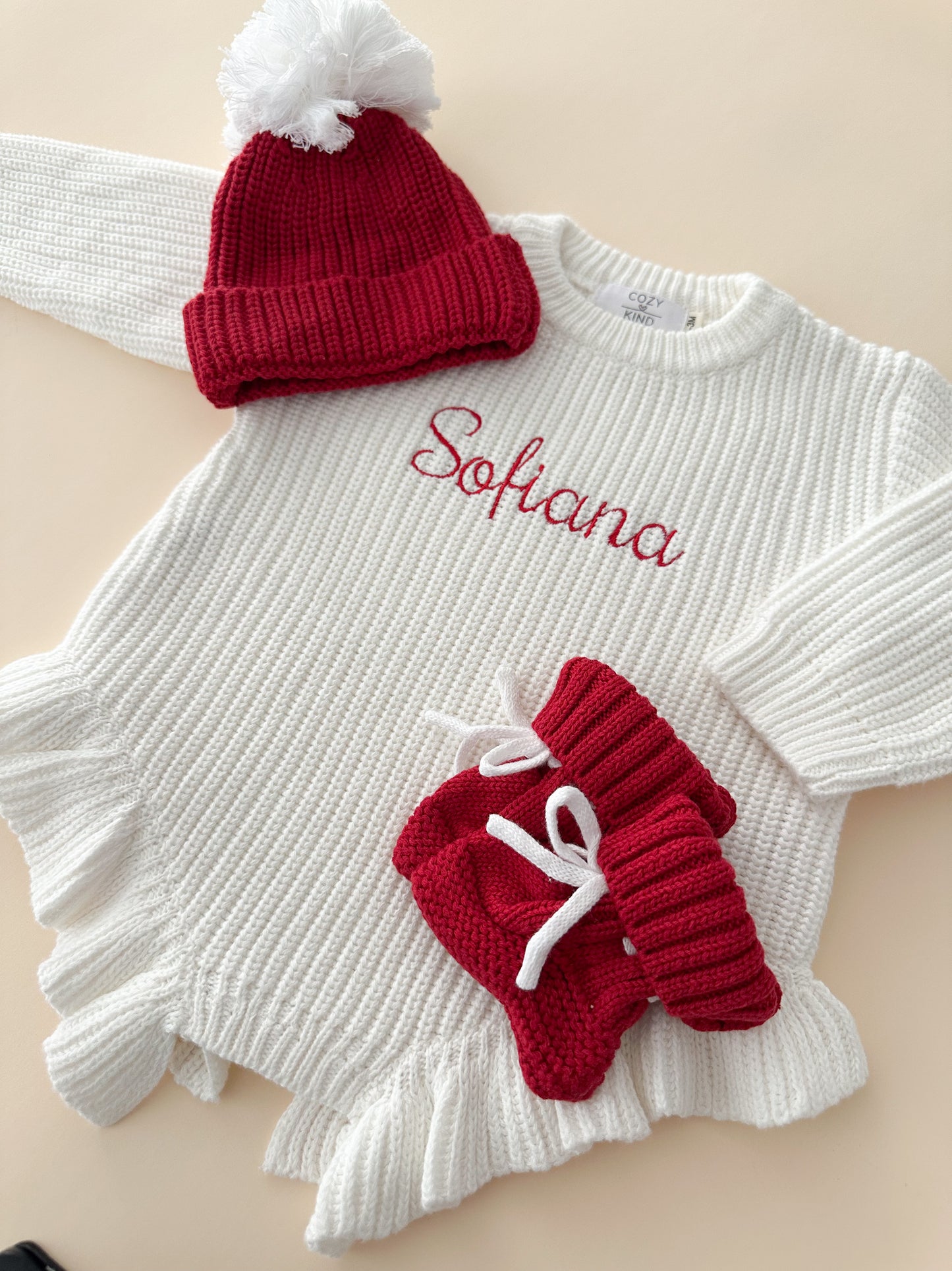 Christmas Ruffles Knitted Bundle
