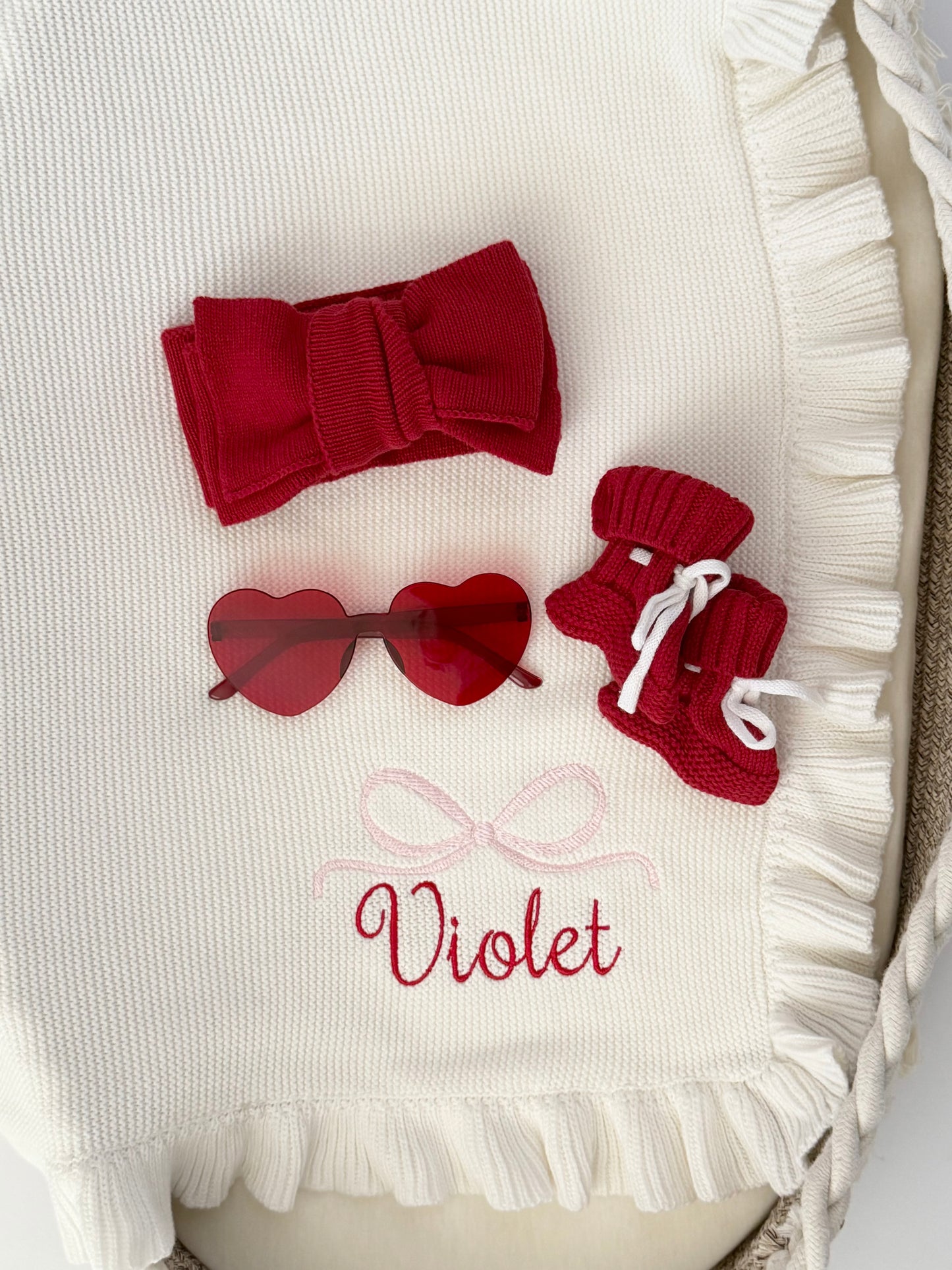 Valentines Special Embroidered Blanket