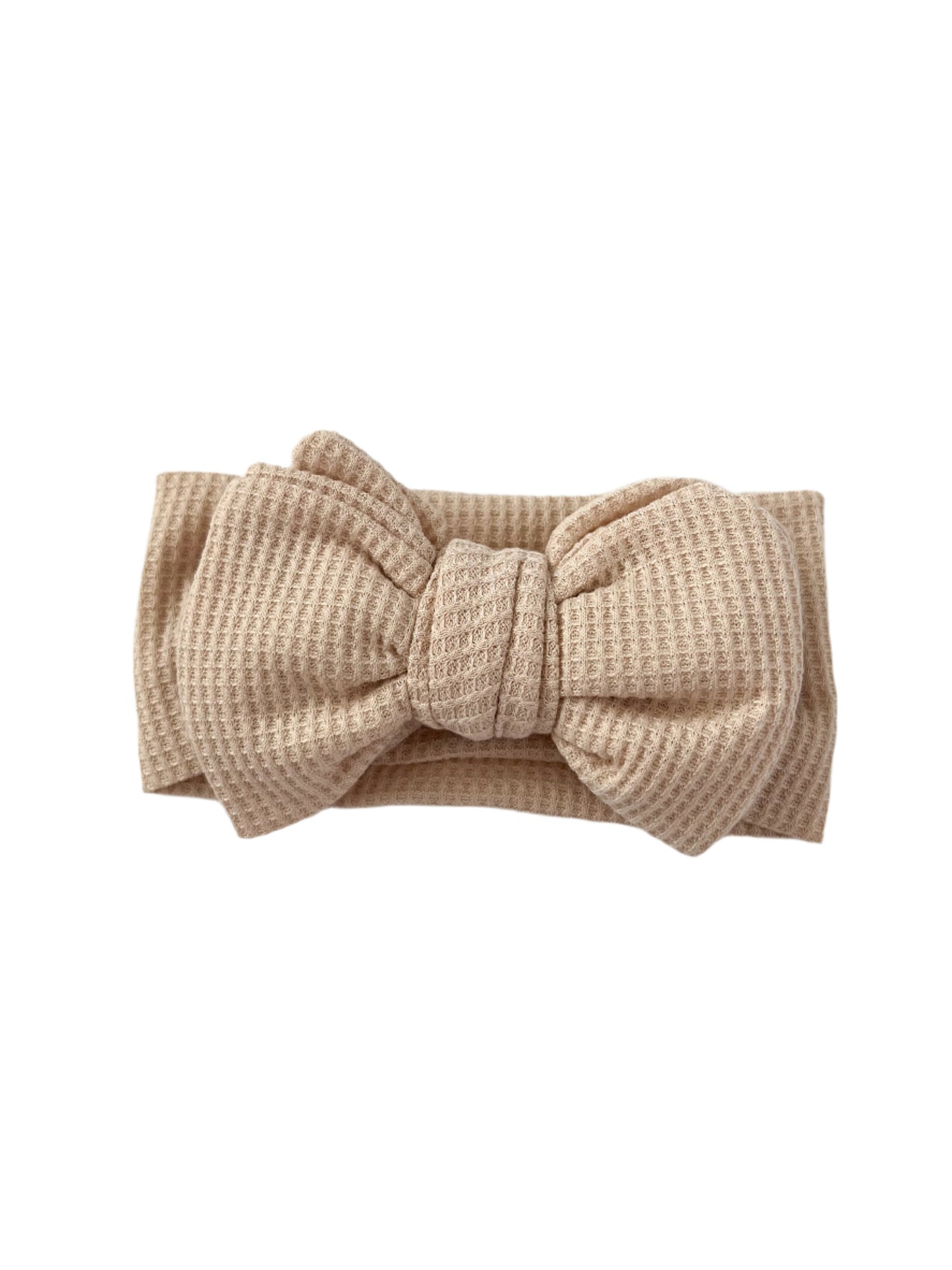 Blush Waffle Bow