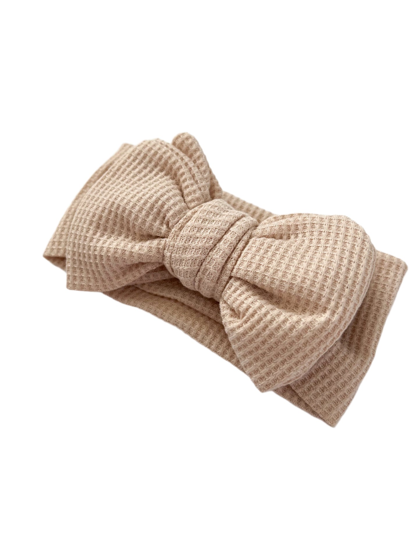 Blush Waffle Bow